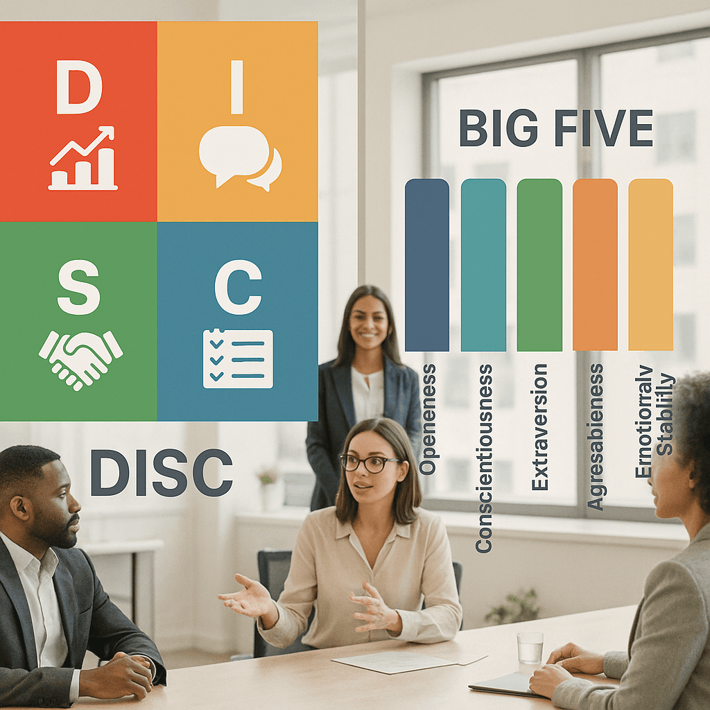 Featured image for DISC vs. Big Five: Which Test is Better for Business?