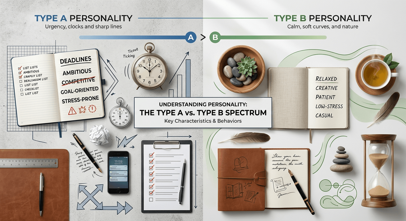 Featured image for Understanding Type A B C D Personality and How They Influence Stress and Behavior
